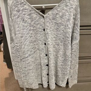 Knot Sisters Speckled Gray Cardigan